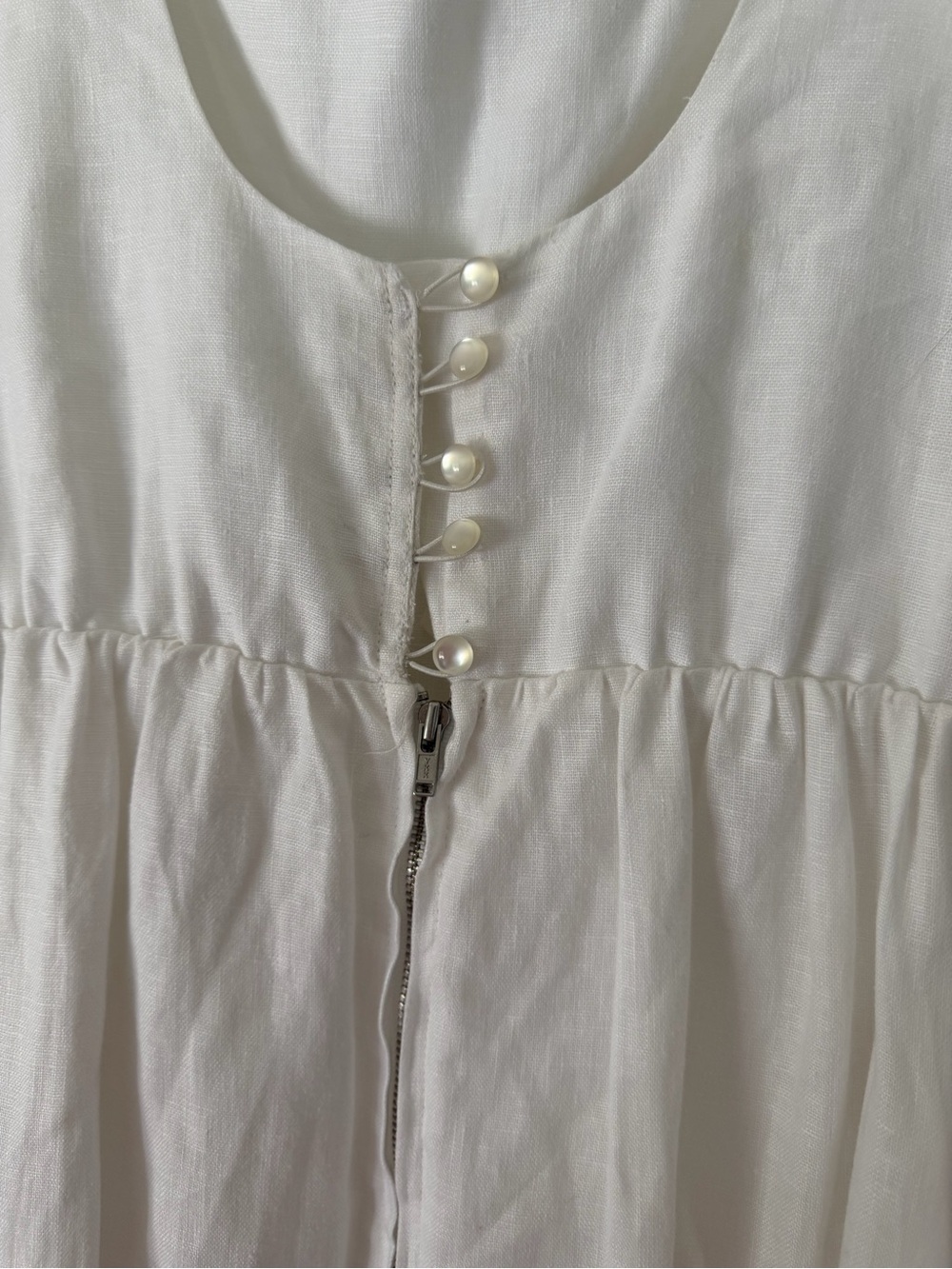 Reformation White Bucatini Linen Dress - Picture 5 of 7